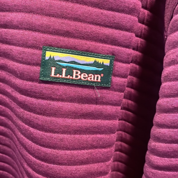 Llbean Airlight Crewneck Pullover Plum 